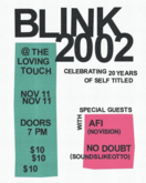 Blink 2002 / No Vision / Soundslikeotto on Nov 11, 2023 [931-small]