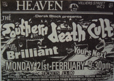 Southern Death Cult / Brilliant / Yours Next on Feb 21, 1983 [465-small]