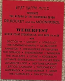 Dr. Rocket And The Moon Patrol / Section H / Monkey / Longshot / Sandwich Mafia / Ill Blooded / Anniston / Cremasters of Disaster / The Gitanos / Evenground / Novacain / The Mallrats / Lythic / Rocketcar / The Ultimate Skateboard / The Velvet Teen... on Jul 28, 2000 [677-small]