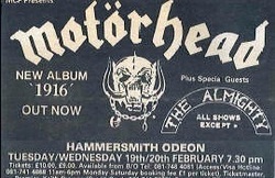 Motörhead / The Almighty on Feb 20, 1991 [844-small]