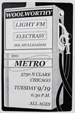 Woolworthy / Light FM / Mil Muliganos / Electracy on Sep 19, 2000 [016-small]