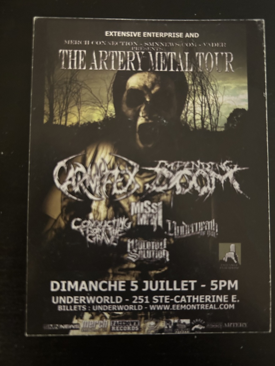 Conducting From The Grave Concert & Tour History | Concert Archives