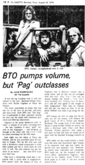 Bachman-Turner Overdrive / Pagliaro on Aug 25, 1976 [114-small]