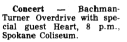 Bachman-Turner Overdrive / Heart / Trooper on Sep 1, 1976 [285-small]
