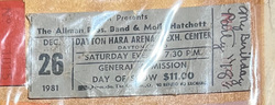 Allman Brothers Band / Molly Hatchet on Dec 26, 1981 [356-small]