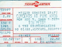 Tom Petty And The Heartbreakers / The Replacements on Aug 7, 1989 [370-small]