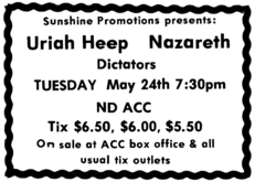 Uriah Heep / Nazareth on May 24, 1977 [922-small]
