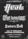 Kindred Bandroom Venue Flyer, H.E.A.T. / The Cruel Intentions / Sisters Doll on Feb 17, 2024 [998-small]