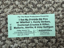 I Set My Friends On Fire / Whether I / Vanity Strikes on Jan 1, 2016 [973-small]