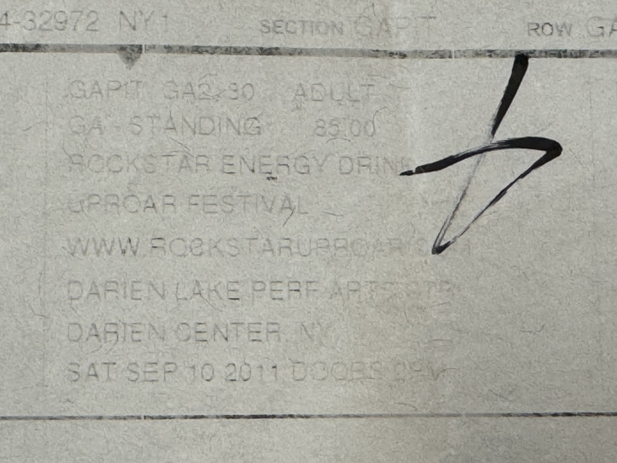 Sep 10, 2011 Rockstar Uproar Festival 2011 at Darien Lake Performing