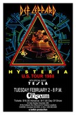 Poster (reprint from rawsugarstudio.com), Def Leppard / Tesla on Feb 2, 1988 [045-small]