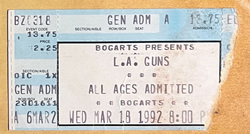 L.A. Guns / Electric Love Hogs on Mar 18, 1992 [072-small]
