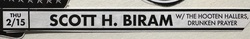 Scott H. Biram / The Hooten Hallers / Drunken Prayer on Feb 15, 2018 [441-small]