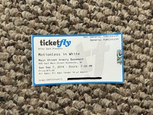 Motionless In White / Vanity Strikes / Into the Harbor / No Promises No Regrets on Sep 7, 2014 [477-small]