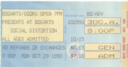 Social Distortion / Screaming Trees on Oct 29, 1990 [013-small]