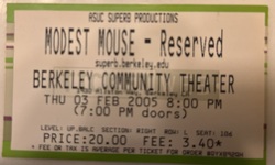 Modest Mouse / Cass McCombs / Love As Laughter on Feb 3, 2005 [073-small]