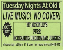 The Mount McKinleys / Purr / Screaming Underwear Junkies on Oct 1, 1996 [144-small]