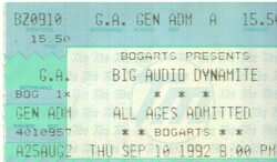 Big Audio Dynamite II on Sep 10, 1992 [713-small]