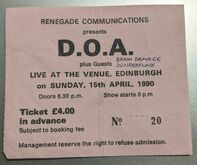 D.O.A. / Brain Damage / Dunderfunk on Apr 15, 1990 [718-small]