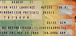Triumph / Shooting Star on May 30, 1980 [752-small]