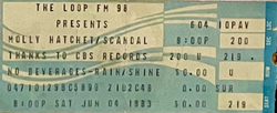 Molly Hatchet / Scandal / Johnny & the Leisure Suits on Jun 4, 1983 [790-small]