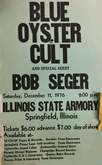 Blue Öyster Cult / Bob Seger & The Silver Bullet Band on Dec 11, 1976 [815-small]