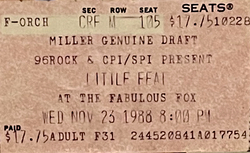 Little Feat on Nov 23, 1988 [834-small]