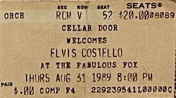Elvis Costello / Rude 5 on Aug 31, 1989 [838-small]