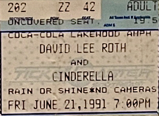David Lee Roth / Cinderella / Extreme on Jun 21, 1991 [854-small]