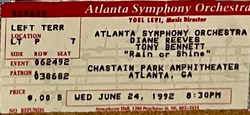Tony Bennett / diane reeves / ATLANTA SYNPHONY ORCHESTRA on Jun 24, 1992 [861-small]