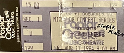 Pretenders / Simple Minds on Aug 17, 1984 [862-small]