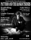 Show Poster, Little Caesar / Pat Todd & The Rank Outsiders on Oct 13, 2018 [938-small]