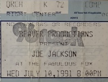 Joe Jackson on Jul 10, 1991 [377-small]