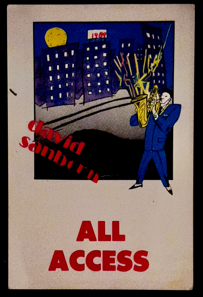 Aug 10, 1989: david sanborn at Coca-Cola Lakewood Ampitheatre Atlanta