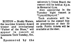 Muddy Waters / Lynyrd Skynyrd on Oct 9, 1973 [211-small]