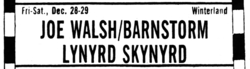 Joe Walsh & Barnstorm / Lynyrd Skynyrd on Dec 28, 1973 [283-small]