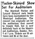 The Marshall Tucker Band / Lynyrd Skynyrd on Nov 4, 1973 [317-small]