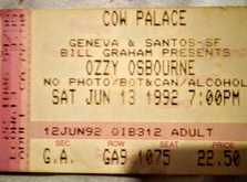 Ozzy Osbourne on Jun 13, 1992 [340-small]