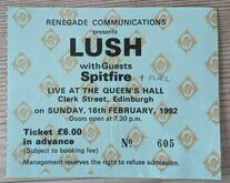 Lush / Spitfire / Fuel on Feb 16, 1992 [262-small]