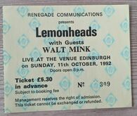 Lemonheads / Walt Mink on Oct 11, 1992 [276-small]