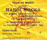 Hanoi Rocks / Johnny Thunders / The Babysitters on Oct 18, 1984 [468-small]