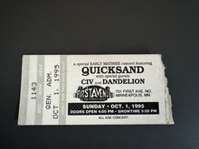 Quicksand / CIV / Dandelion on Oct 1, 1995 [577-small]