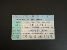 Anthrax / White Zombie / Quicksand on Jul 31, 1993 [579-small]