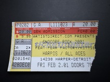 Fear Factory / Kittie / The Union Underground / Slaves On Dope / Boy Hits Car on Feb 2, 2001 [644-small]