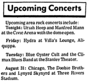 Chicago / The Doobie Brothers / The Ozark Mountain Daredevils on Aug 31, 1974 [721-small]