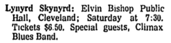 Lynyrd Skynyrd / Elvin Bishop / Climax Blues Band on May 24, 1975 [724-small]