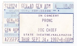 Prong  / Big  chief on Sep 24, 1992 [018-small]