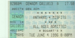 Misfits / Anthrax on Jun 4, 1996 [105-small]