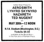 Aerosmith / Lynyrd Skynyrd / Nazareth / Ted Nugent on May 30, 1976 [158-small]