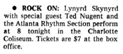 Lynyrd Skynyrd / Ted Nugent / Atlanta Rhythm Section on May 23, 1976 [164-small]